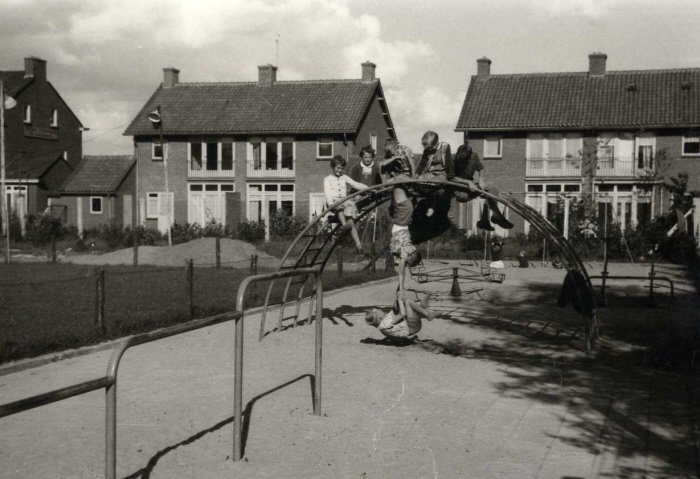 Speelterrein De Speeldoos aan de Schubertlaan in 1958