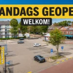 Het Schubertplein van bovenaf